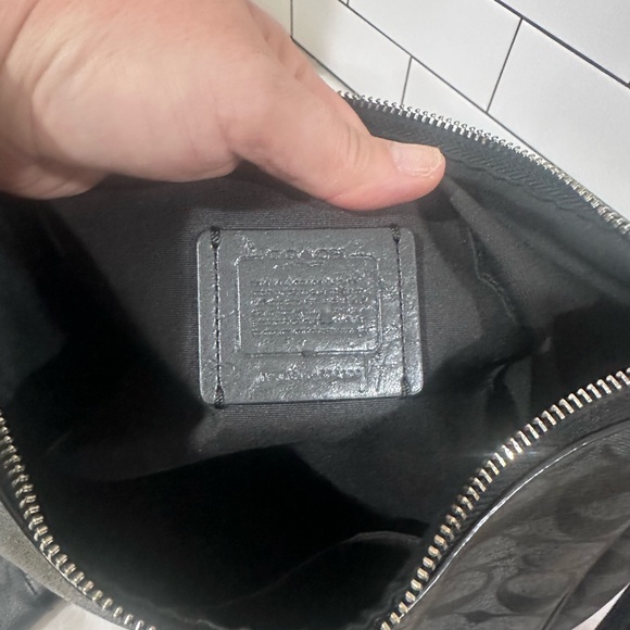 Coach Black and Gray Signature Bag and Wallet Set - Picture 13 of 14